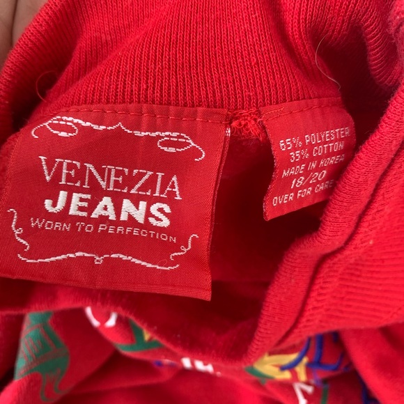 Vintage Venezia Jeans embroidered sweatshirt size 18/20. - Picture 4 of 7